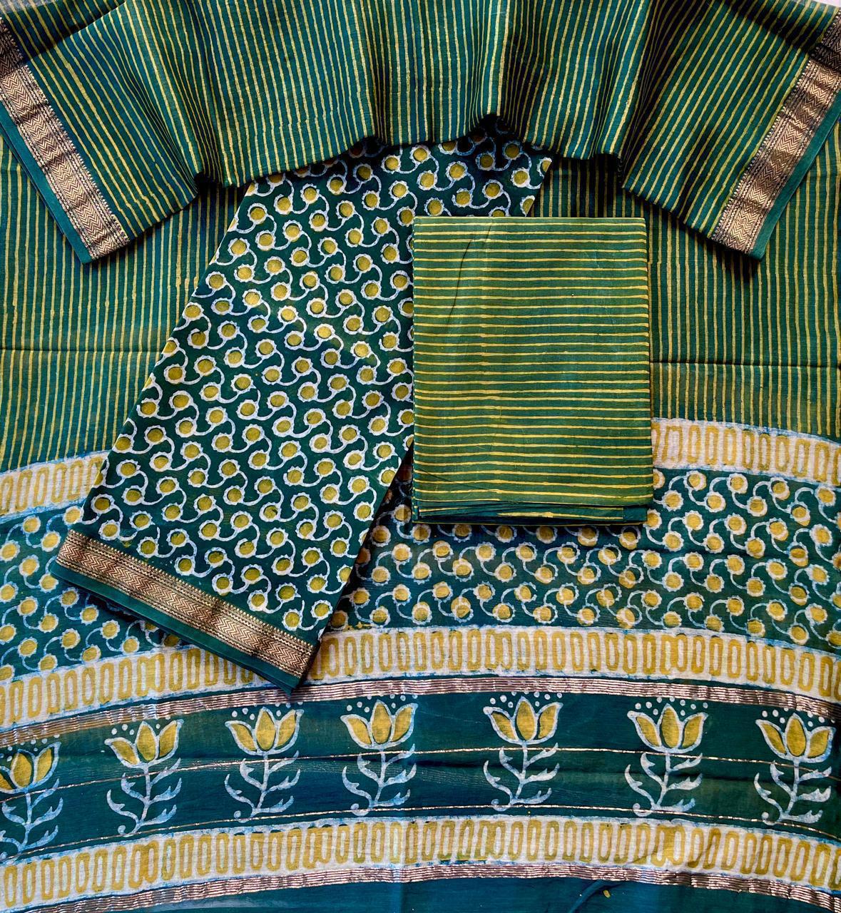 Peacock Green Royal Saree