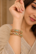 Royal Mosaic Kundan Polki Bangles